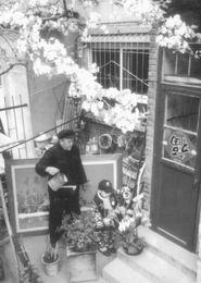 湖南七旬老人養(yǎng)花