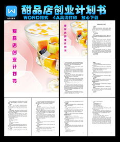 創(chuàng)新創(chuàng)業(yè)計(jì)劃書(shū)甜品店模板