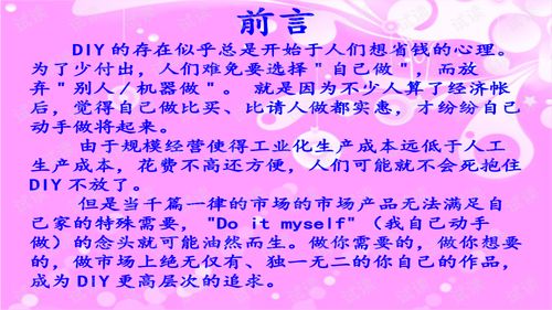 diy手工坊創(chuàng)新創(chuàng)業(yè)計劃書