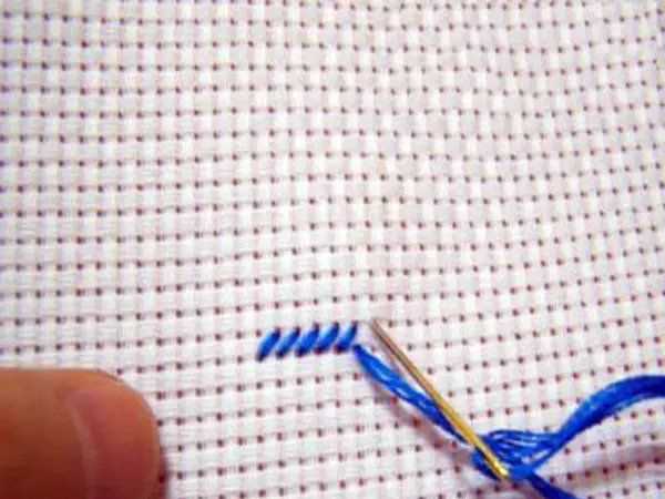 十字繡正確起針,十字繡怎么起針 初學(xué)者圖3