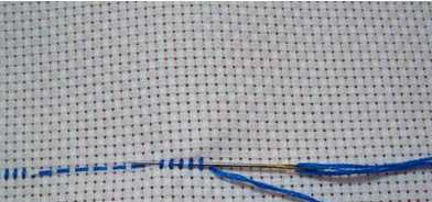 十字繡正確起針,十字繡怎么起針 初學(xué)者圖10