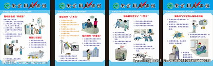 安全用電水知識展板