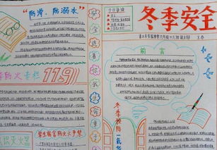 冬天小學校園安全知識手抄報大全