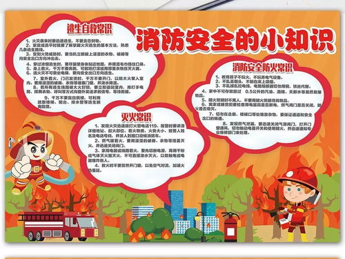 消防安全知識(shí)為主題的手抄報(bào)
