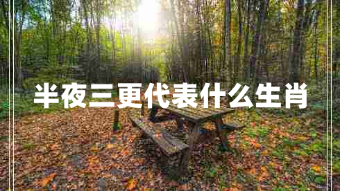 半夜三更代表什么生肖