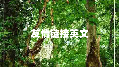 友情鏈接英文
