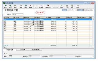 計提工資三費會計科目