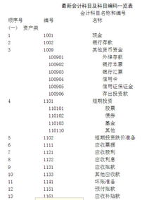 何來,編碼,常用,會計科目