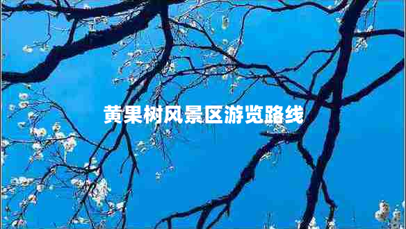 黃果樹(shù)風(fēng)景區(qū)游覽路線