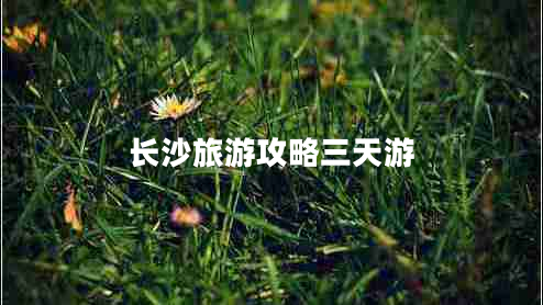 長沙旅游攻略三天游