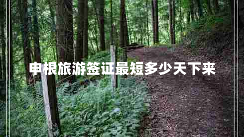 申根旅游簽證最短多少天下來