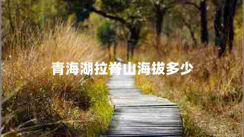 青海湖拉脊山海拔多少 青海湖拉脊山海拔多少