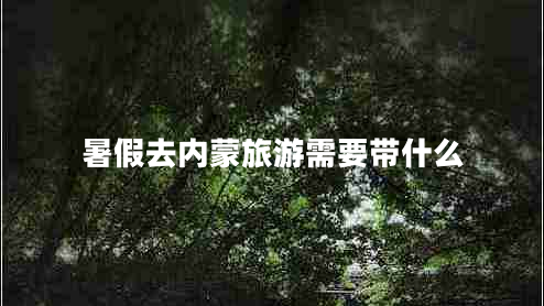 暑假去內(nèi)蒙旅游需要帶什么 暑假去內(nèi)蒙旅游需要帶什么
