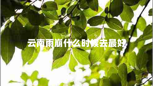 云南雨崩什么時候去最好