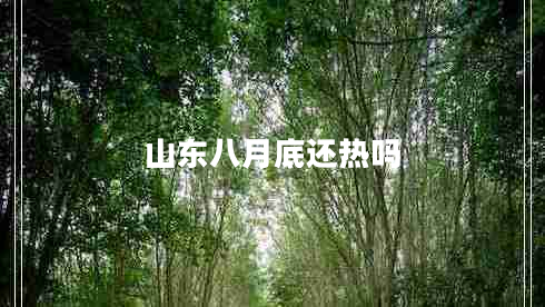 山東八月底還熱嗎