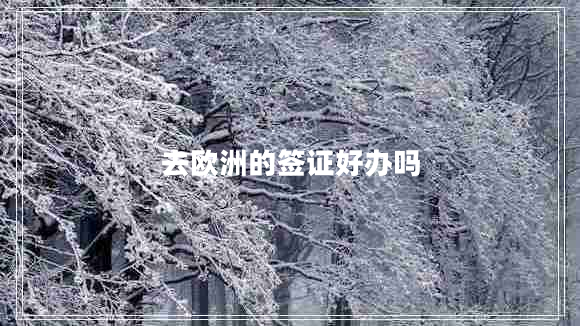 去歐洲的簽證好辦嗎 去歐洲的簽證好辦嗎