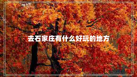 去石家莊有什么好玩的地方 去石家莊有什么好玩的地方