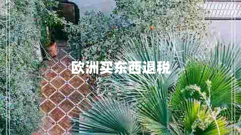 歐洲買東西退稅