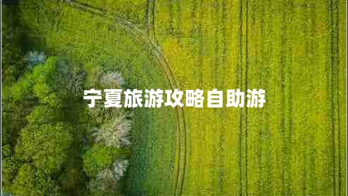 寧夏旅游攻略自助游