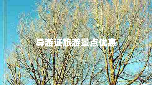 導(dǎo)游證旅游景點(diǎn)優(yōu)惠 導(dǎo)游證旅游景點(diǎn)優(yōu)惠