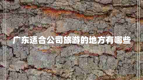 廣東適合公司旅游的地方有哪些 廣東適合公司旅游的地方有哪些