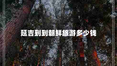 延吉到到朝鮮旅游多少錢(qián)