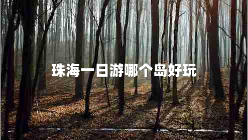 珠海一日游哪個島好玩