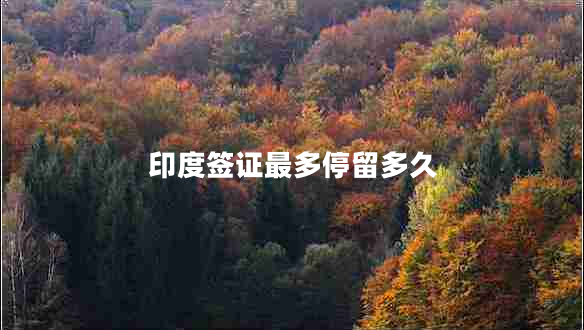 印度簽證最多停留多久