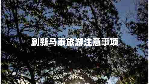 到新馬泰旅游注意事項(xiàng)