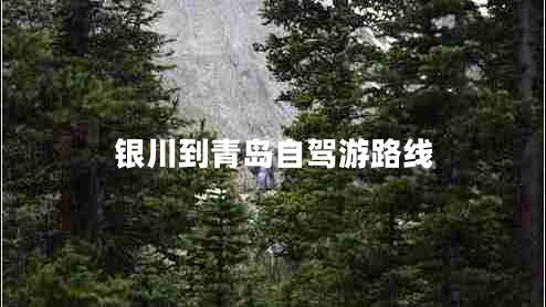 銀川到青島自駕游路線 銀川到青島自駕游路線