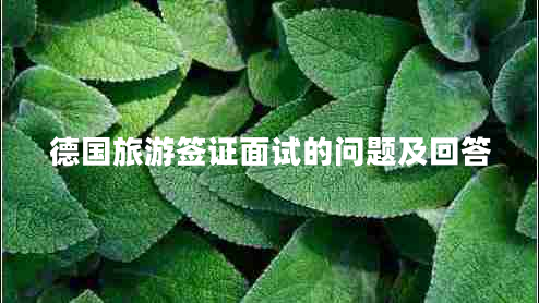 德國(guó)旅游簽證面試的問(wèn)題及回答