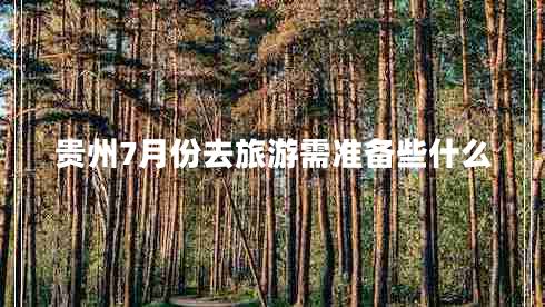 貴州7月份去旅游需準備些什么