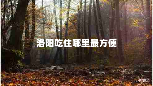 洛陽(yáng)吃住哪里最方便