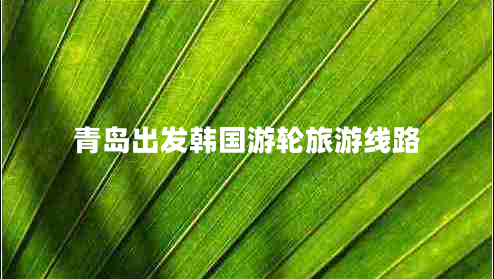 青島出發(fā)韓國游輪旅游線路