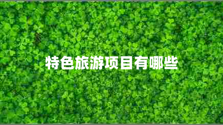 特色旅游項目有哪些