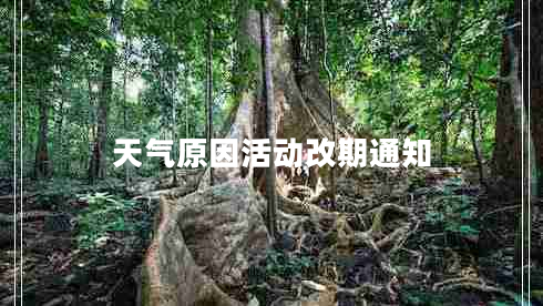 天氣原因活動(dòng)改期通知