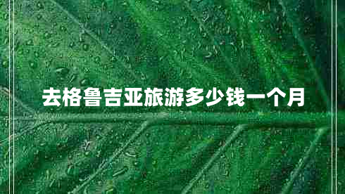 去格魯吉亞旅游多少錢一個(gè)月 去格魯吉亞旅游多少錢一個(gè)月