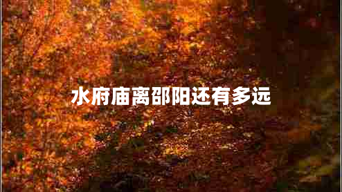 水府廟離邵陽還有多遠