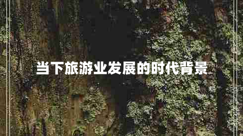 當(dāng)下旅游業(yè)發(fā)展的時(shí)代背景
