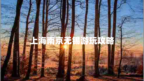 上海南京無(wú)錫游玩攻略