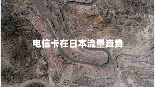電信卡在日本流量資費