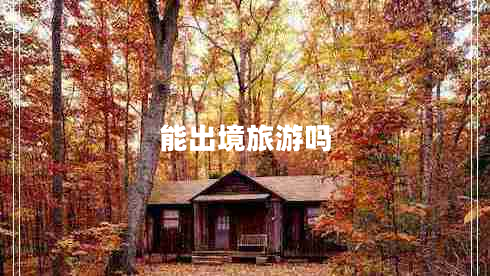 能出境旅游嗎