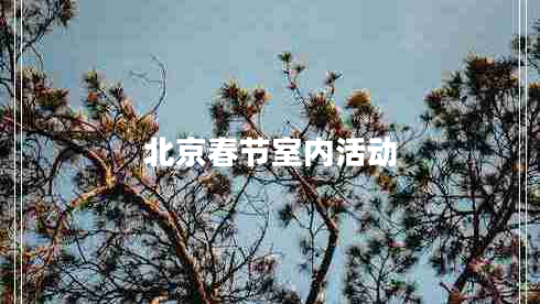北京春節(jié)室內(nèi)活動(dòng)