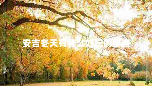 安吉冬天有什么好玩的景點(diǎn)