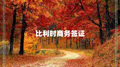 比利時商務簽證