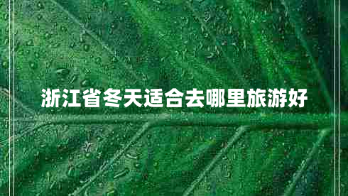 浙江省冬天適合去哪里旅游好