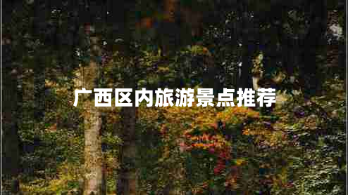 廣西區(qū)內(nèi)旅游景點推薦