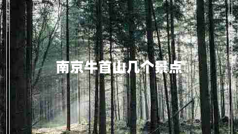 南京牛首山幾個(gè)景點(diǎn) 南京牛首山幾個(gè)景點(diǎn)