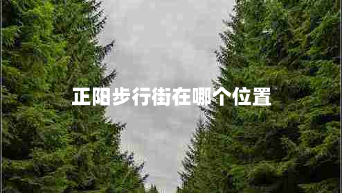 正陽步行街在哪個(gè)位置