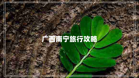 廣西南寧旅行攻略 廣西南寧旅行攻略